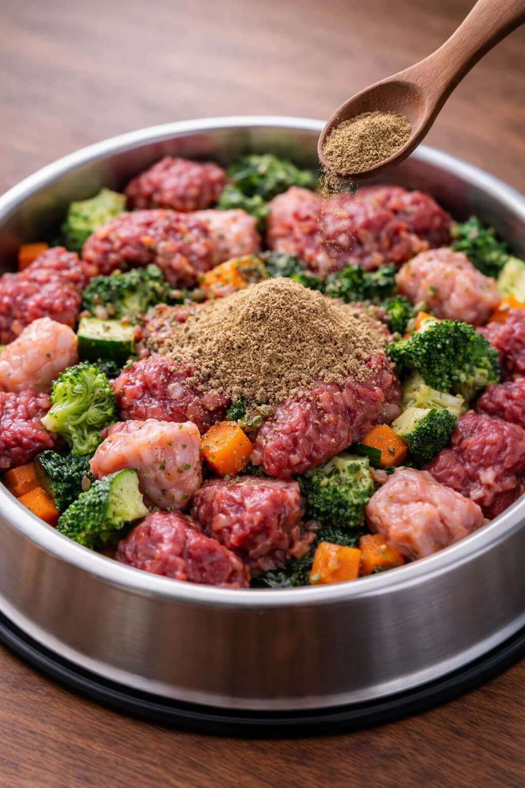 Whole food with herbs
