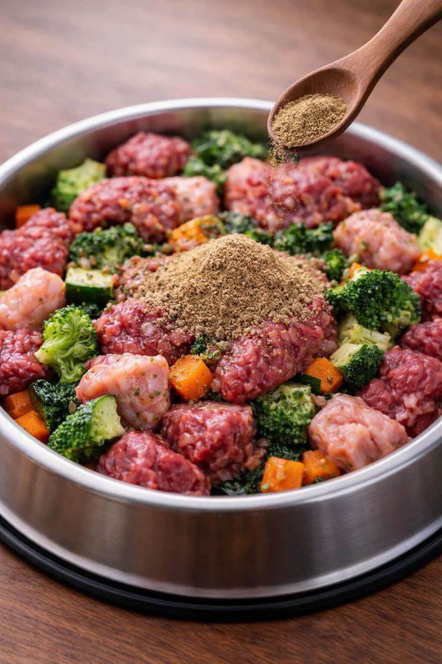 Whole food with herbs